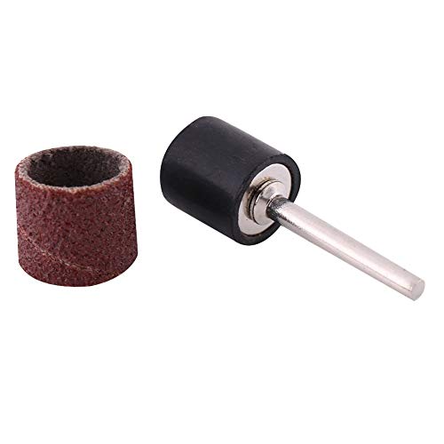 100-teiliges Trommelschleifband, Trommelschleifpapier, Bänder, Hülsen, Dorn, Polierset für die Holzbearbeitung, Trommelschleifset für Verschiedene Anlässe (Großer Sandpapierring von Oreilet