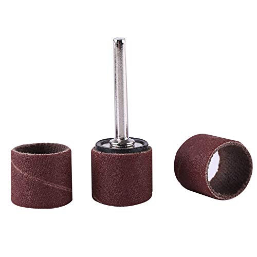 100-teiliges Trommelschleifband, Trommelschleifpapier, Bänder, Hülsen, Dorn, Polierset für die Holzbearbeitung, Trommelschleifset für Verschiedene Anlässe (Großer Sandpapierring von Oreilet