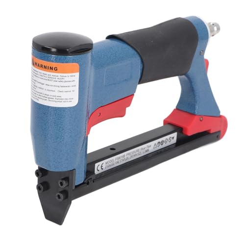 21 Gauge Pneumatik Polstertacker, Pneumatischer Polstertacker für 1/4 Zoll (6 mm) Bis 5/8 Zoll (16 mm) Nagellänge mit Tragetasche, Pneumatische Bodentacker Nagelpistole von Oreilet
