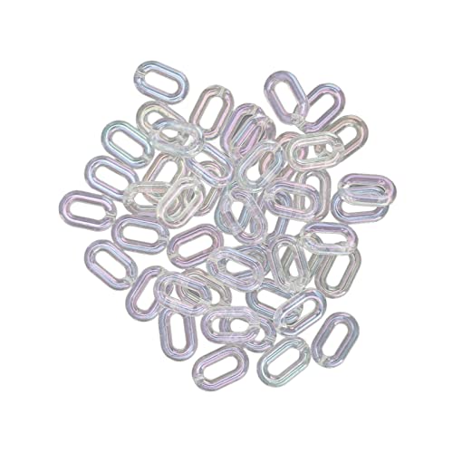 50pcs Assembierbare Acrylverknüpfungsringe Ovale Verknüpfungsketten für Halskettenschmuck, Transparente Farbbeschichtung, Transparente Acrylverknüpfungsringe 50pcs Assembierbare Acrylverknüpfungsringe Ovale Verknüpfungsketten für Halskettenschmuck, Transparente Farbbeschichtung, Transparente Acrylverknüpfungsringe von Oreilet