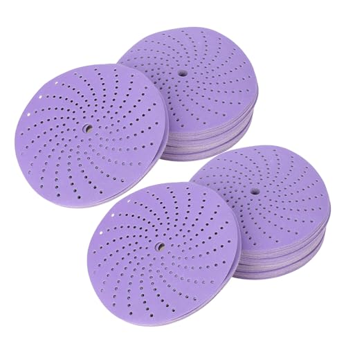 Oreilet 100pcs 6 Zoll Film Keramikschleifscheiben 120 Grit, Multi -Loch -Schleifscheibe, Haken und Rückenschleifpapier für Zufällige Orbitalschleifer für Metallholz Autofarbe Oreilet 100pcs 6 Zoll Film Keramikschleifscheiben 120 Grit, Multi -Loch -Schleifscheibe, Haken und Rückenschleifpapier für Zufällige Orbitalschleifer für Metallholz Autofarbe von Oreilet