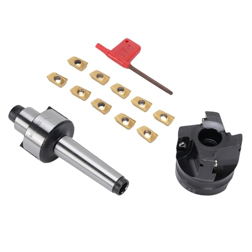 Oreilet Face End Mill Set, MT2 FMB22 Halterverlängerung, 400R 50-22 Gesichtsende Mühlenschneider mit 10pcs APMT1604 CNC-Carbideinsätzen und T15-Schraubenschlüssel Zur Bearbeitung von Oreilet Face End Mill Set, MT2 FMB22 Halterverlängerung, 400R 50-22 Gesichtsende Mühlenschneider mit 10pcs APMT1604 CNC-Carbideinsätzen und T15-Schraubenschlüssel Zur Bearbeitung von von Oreilet