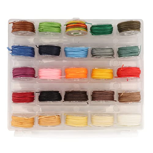 Wacher Gewinde, 25 Farben Waches Gewindekabel mit 0,65 Mm Durchmesser Flexible Wachskabel Armband Making -Schnur -Armband -Gewinde für Buchbindung Handknitting Wacher Gewinde, 25 Farben Waches Gewindekabel mit 0,65 Mm Durchmesser Flexible Wachskabel Armband Making -Schnur -Armband -Gewinde für Buchbindung Handknitting von Oreilet