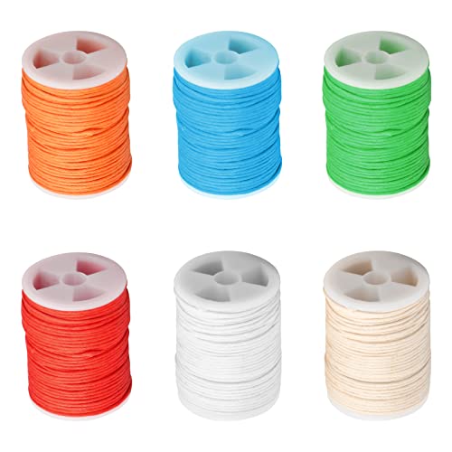 6 Rollen 1mmx10m Gewachste Baumwollschnur Runde Gewachste Schnur Wachsband Faden Baumwollkordel Buntes Wachsgarn Perlenschnur Kabel für Schmuckherstellung DIY Handwerk Halsketten Armbänder Makramee 6 Rollen 1mmx10m Gewachste Baumwollschnur Runde Gewachste Schnur Wachsband Faden Baumwollkordel Buntes Wachsgarn Perlenschnur Kabel für Schmuckherstellung DIY Handwerk Halsketten Armbänder Makramee von Orenge