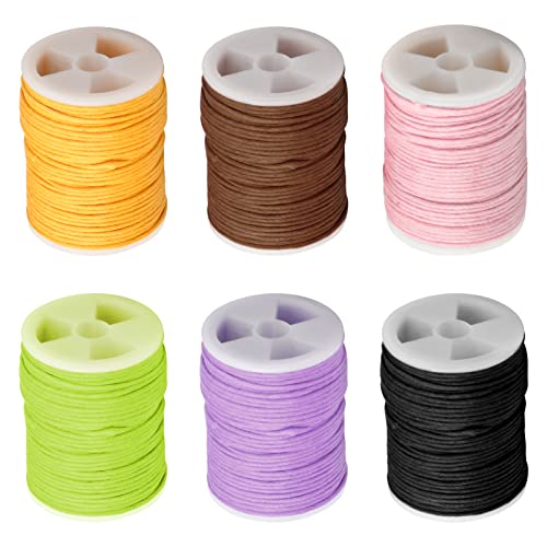 6 Rollen 1mmx10m Gewachste Baumwollschnur Runde Gewachste Schnur Wachsband Faden Baumwollkordel Buntes Wachsgarn Perlenschnur Kabel für Schmuckherstellung DIY Handwerk Halsketten Armbänder Makramee 6 Rollen 1mmx10m Gewachste Baumwollschnur Runde Gewachste Schnur Wachsband Faden Baumwollkordel Buntes Wachsgarn Perlenschnur Kabel für Schmuckherstellung DIY Handwerk Halsketten Armbänder Makramee von Orenge