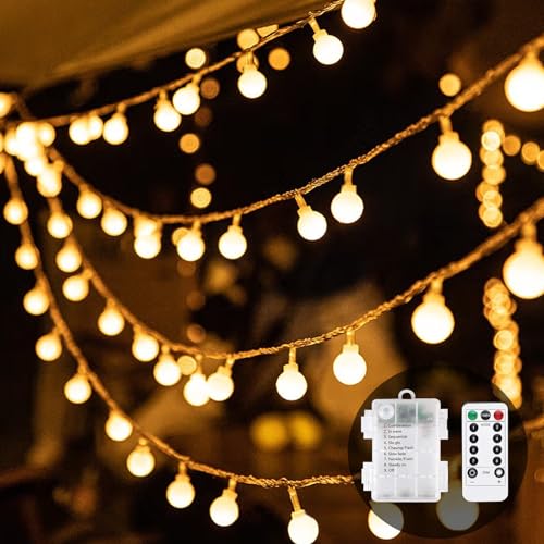 Oreunik weihnachtsbeleuchtung Innen,60 LED 9 Meter Wasserdichte Lichterketten,8 Beleuchtungsmodi Weihnachtsdeko Innen,Weihnachtsdekoration für Schlafzimmer,Innen-und Außenbereich,Geburtstag von Oreunik