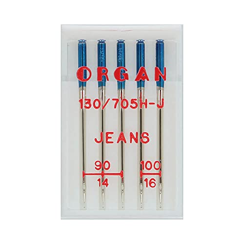 Organ Needles 5524500 Maschinennadeln, Silber, 90/100 Größe, 5 Count von Organ Needles