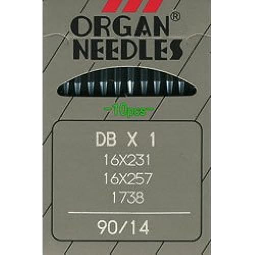 Organ DB X 1 Industrie-Nadeln, 16 x 257, Größe 90/14, 10 Stück von Organ