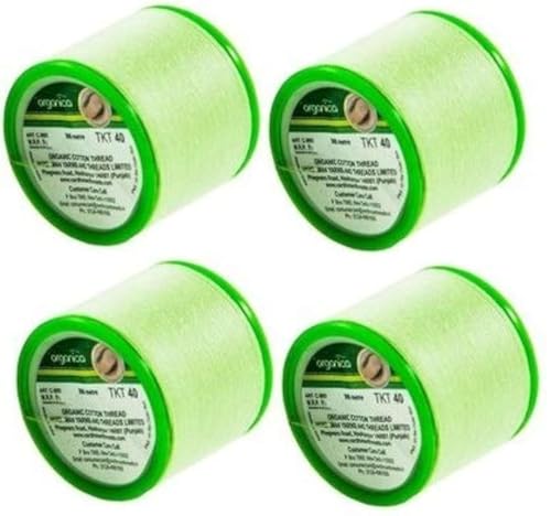 4 x 300 m Organica Organic Cotton Eyebrow Threading Thread von Organica