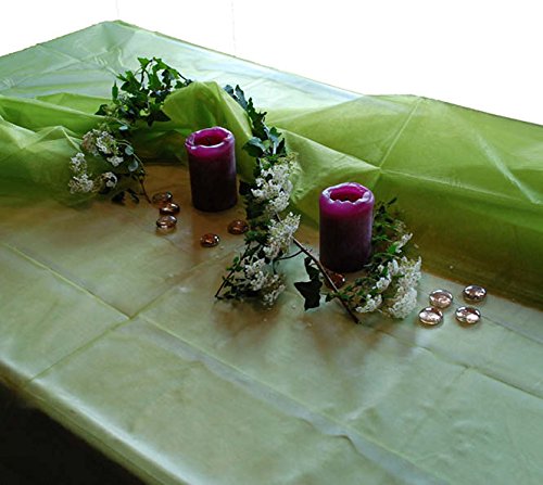 Organza Tischdecke 1,50 x 3,00 m grün Dekostoff Tisch Deko Organza Dekostoff von Organza-Shop