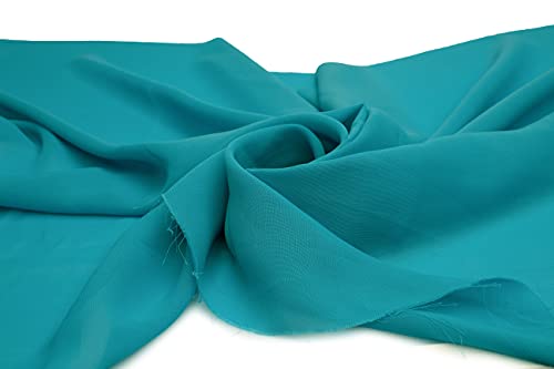 Chiffon glatt, luftiger Stoff, Schleier 50 x 150 cm (Blau) von Orient Fashion