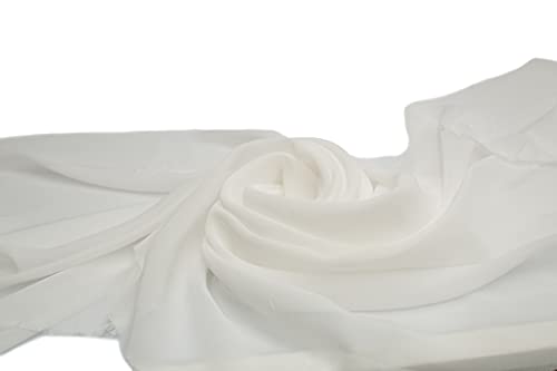 Chiffon glatt, luftiger Stoff, Schleier 50 x 150 cm (Creme) von Orient Fashion