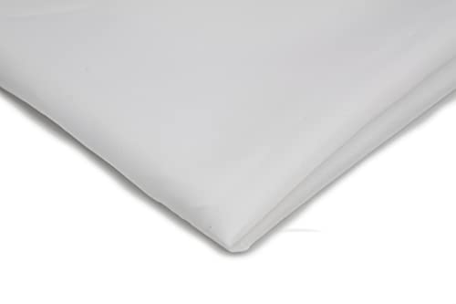Futterstoff Polyester Leicht Halbdurchsichtig, 50 x 150 cm (Weiß) von Orient Fashion