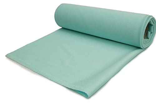 Lakosta Strickstoff Waffelstruktur 50x 150 cm (Aqua) von Orient Fashion