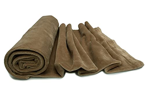 Minkee Strickstoff glattes Muster 50x160 cm (Beige) von Orient Fashion