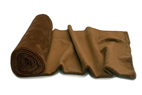 Minkee Strickstoff glattes Muster 50x160 cm (Dunkles Toffee) von Orient Fashion
