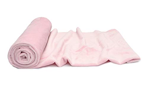 Minkee Strickstoff glattes Muster 50x160 cm (Hell-Pink) von Orient Fashion
