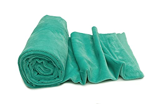 Minkee Strickstoff glattes Muster 50x160 cm (Helles Meer) von Orient Fashion