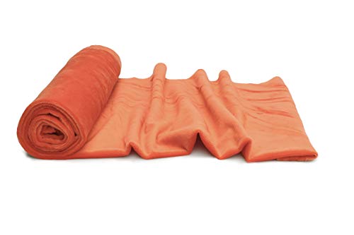 Minkee Strickstoff glattes Muster 50x160 cm (Mandarin) von Orient Fashion