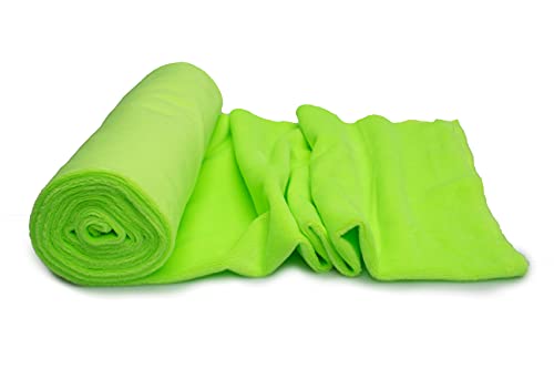 Minkee Strickstoff glattes Muster 50x160 cm 50x160 cm (Neon Lime) von Orient Fashion