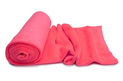 Minkee Strickstoff glattes Muster 50x160 cm (Neon Pink) von Orient Fashion