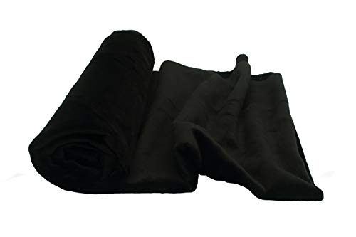 Minkee Strickstoff glattes Muster 50x160 cm (Schwarz) von Orient Fashion