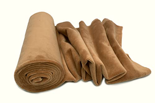 Minkee Strickstoff glattes Muster 50x160 cm (Toffee) von Orient Fashion