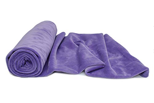 Minkee Strickstoff glattes Muster 50x160 cm (Violett) von Orient Fashion