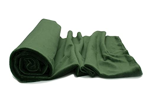Minky Strickstoff glattes Muster 50x160 cm (Waldgrün) von Orient Fashion
