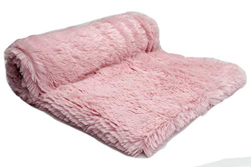 Langhaariges Kunstfell, Zottelig, Shaggy (18 mm) 50x160 cm (Hell-Pink) von Orient Fashion