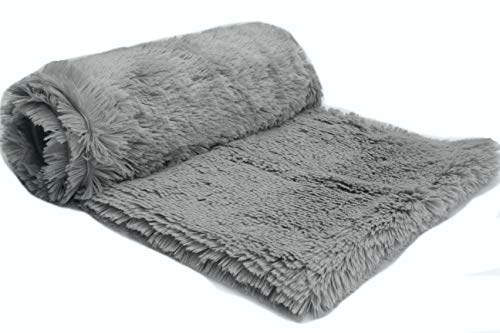 Orient Fashion Langhaariges Kunstfell, Zottelig, Shaggy (18 mm) 50x160 cm (Hellgrau) von Orient Fashion