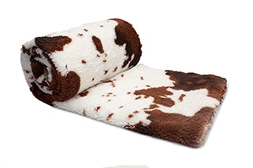 Plüsch-Strickstoff bilateral gedruckte Kuh Braun 50 x 180 cm Plüsch-Strickstoff bilateral gedruckte Kuh Braun 50 x 180 cm von Orient Fashion