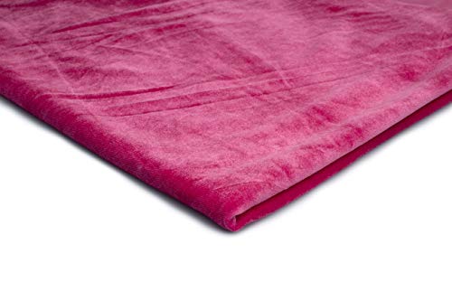 Pannesamt Stoff, Samt, Velours, Velourstoff 50x150 cm (Fuchsie) von Orient Fashion