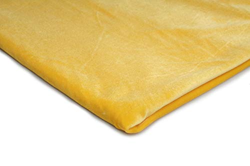 Pannesamt Stoff, Samt, Velours, Velourstoff 50x150 cm (Gelb) von Orient Fashion