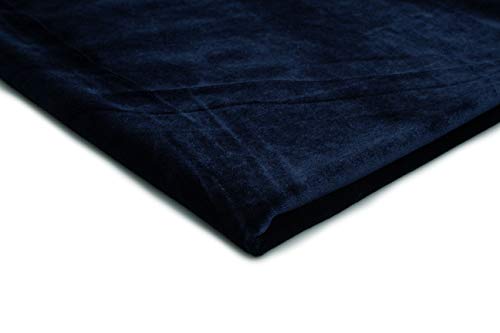 Pannesamt Stoff, Samt, Velours, Velourstoff 50x150 cm (Navy blau) von Orient Fashion