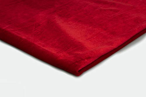 Pannesamt Stoff, Samt, Velours, Velourstoff 50x150 cm (Rot) von Orient Fashion