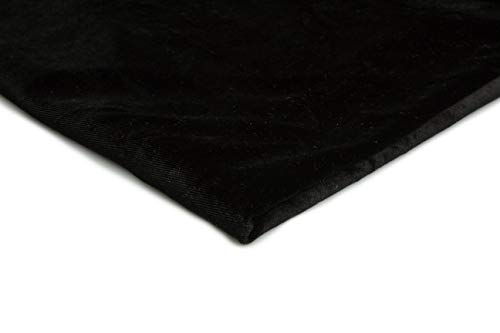 Pannesamt Stoff, Samt, Velours, Velourstoff 50x150 cm (Schwarz) von Orient Fashion