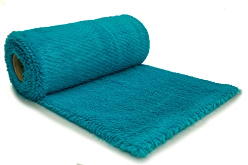 Pelz Strickwaren, Kunstfell PEARL 50 x 160 cm (Türkis) von Orient Fashion