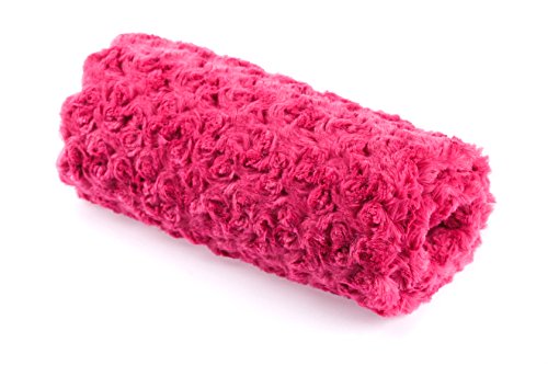 Plüsch Minkee Rose Strudel Stoff, Kunstfell 50x160 cm (Fuchsie) von Orient Fashion
