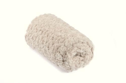 Orient Fashion Plüsch Minkee Rose Strudel Stoff, Kunstfell 50x160 cm (Sahne) von Orient Fashion