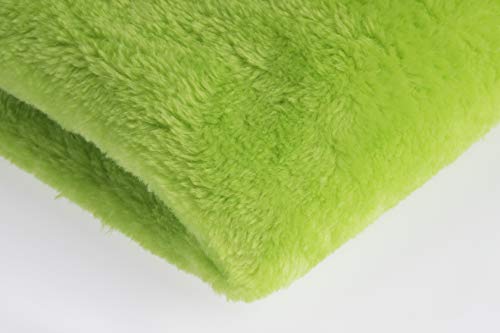 Plüsch-Strickstoff Glatt Zweiseitig, Teddy, 50x160 cm (Aquamarin) von Orient Fashion