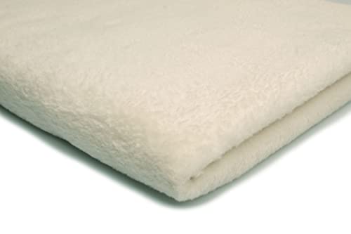 Plüsch-Strickstoff Glatt Zweiseitig, Teddy, 50x160 cm (Sahne) von Orient Fashion