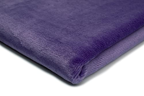 Plüsch-Strickstoff Glatt Zweiseitig, Teddy, 50x160 cm (Violett) von Orient Fashion
