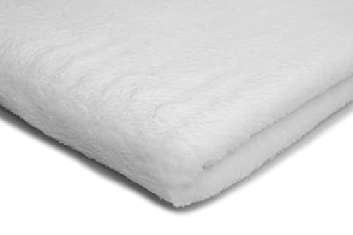Plüsch-Strickstoff Glatt Zweiseitig, Teddy, 50x160 cm (Weiß) von Orient Fashion