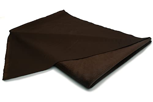 Velvet Samtziegel Samtstoff 50 x 160 cm (Dunkelbraun) von Orient Fashion