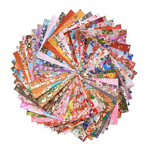 Yuzen Origami-Papier, verschiedene Muster, japanischer Druck, 15,2 x 15,2 cm, für Hochzeitsdekoration, japanische Designs, gemischte Muster für Origami, Scrapbooking, DIY-Geschenke, 50 Stück von Origamipolly