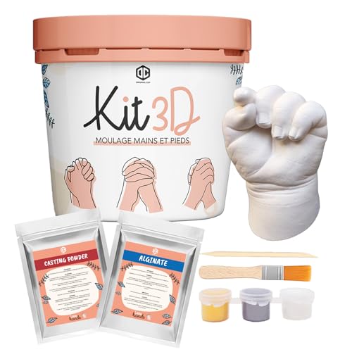 Love Hands® 3D Handabdruck-Set - Aus umweltfreundlichem Alginat und Gips Kinder und Erwachsene - Unvergessliches ungewöhnliche Geschenkidee für Valentinstag oder Geburtstag - Original Cup® von Original Cup