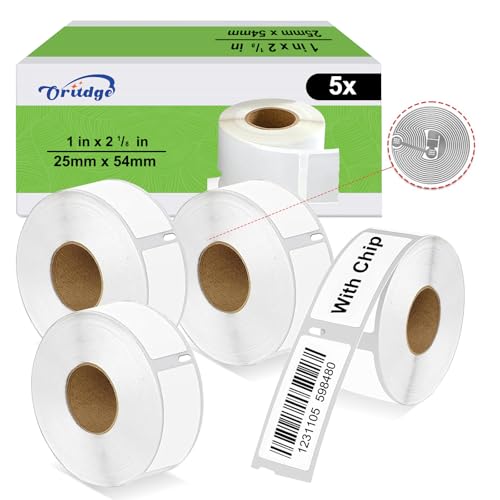 Oritdge Große Adressetiketten 25 mm x 54 mm mit Dymo S0722520 11352, 4 Rollen mit je 500 Etiketten kompatibel mit DYMO Labelwriter 550 5XL Labelwriter 450 4XL Oritdge Große Adressetiketten 25 mm x 54 mm mit Dymo S0722520 11352, 4 Rollen mit je 500 Etiketten kompatibel mit DYMO Labelwriter 550 5XL Labelwriter 450 4XL von Oritdge
