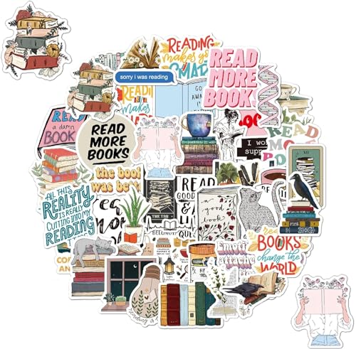 100 Stück Reading Aufkleber, Buch Lesen Vintage Aufkleber, Inspirational Book Stickers, Wasserfest, Vinyl Aufkleber für Sammelalbum, Gepäck, Graffiti, Skateboard, Scrapbook, Laptop 100 Stück Reading Aufkleber, Buch Lesen Vintage Aufkleber, Inspirational Book Stickers, Wasserfest, Vinyl Aufkleber für Sammelalbum, Gepäck, Graffiti, Skateboard, Scrapbook, Laptop von Ormromra