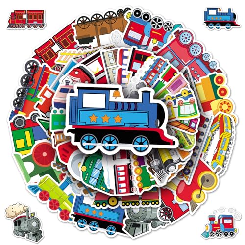 50 Stück Züge Aufkleber, Züge Vintage Aufkleber, Trains Sticker Set, Wasserfest, Vinyl Aufkleber für Sammelalbum, Gepäck, Graffiti, Skateboard, Scrapbook, Laptop 50 Stück Züge Aufkleber, Züge Vintage Aufkleber, Trains Sticker Set, Wasserfest, Vinyl Aufkleber für Sammelalbum, Gepäck, Graffiti, Skateboard, Scrapbook, Laptop von Ormromra